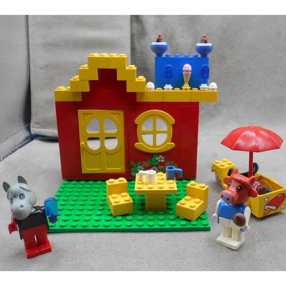 LEGO Fabuland 3665 Ice Cream Shop w/Scooter 1980 Vintage/Custom READ - Picture 2 of 16